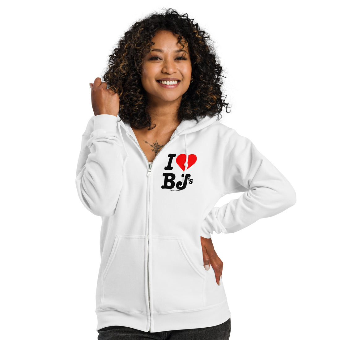 I Love BJ's Unisex Heavy Blend Zip Hoodie