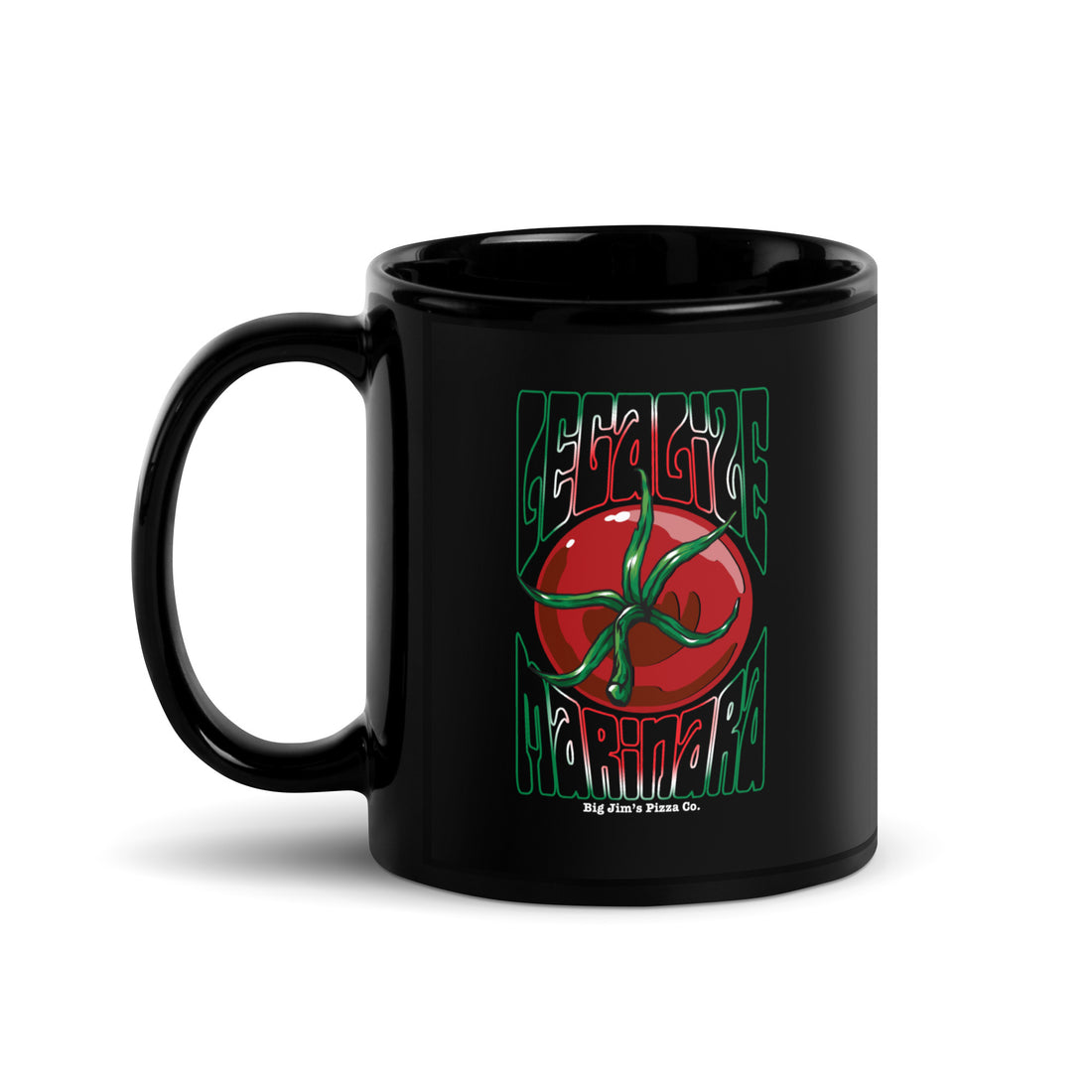 Legalize Marinara Black Glossy Mug