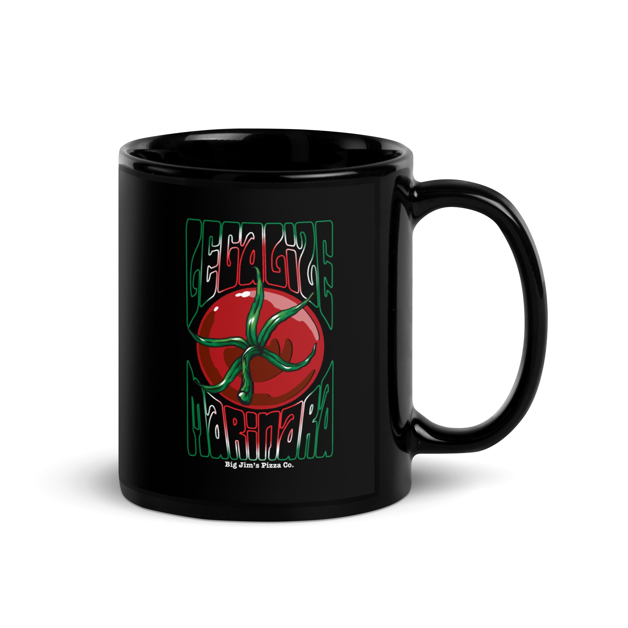 Legalize Marinara Black Glossy Mug
