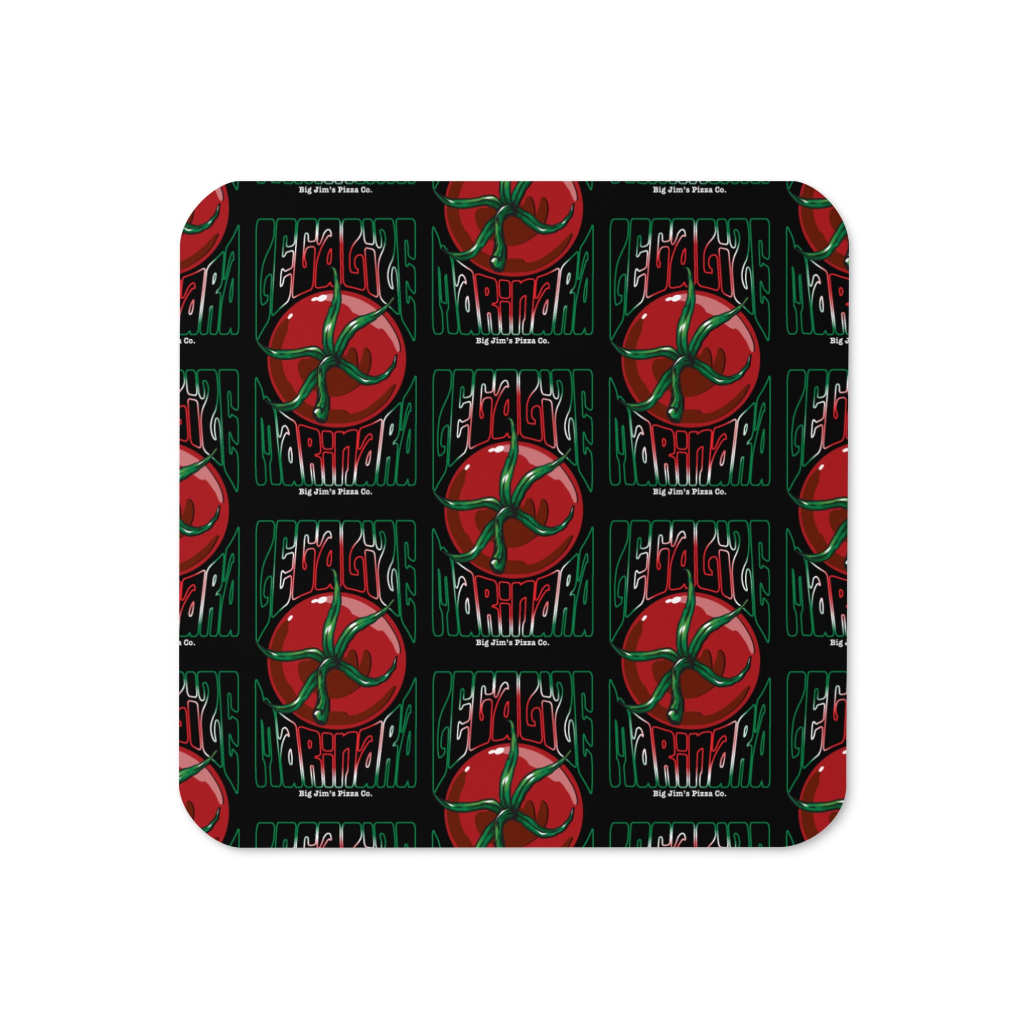Legalize Marinara Cork-back Coaster