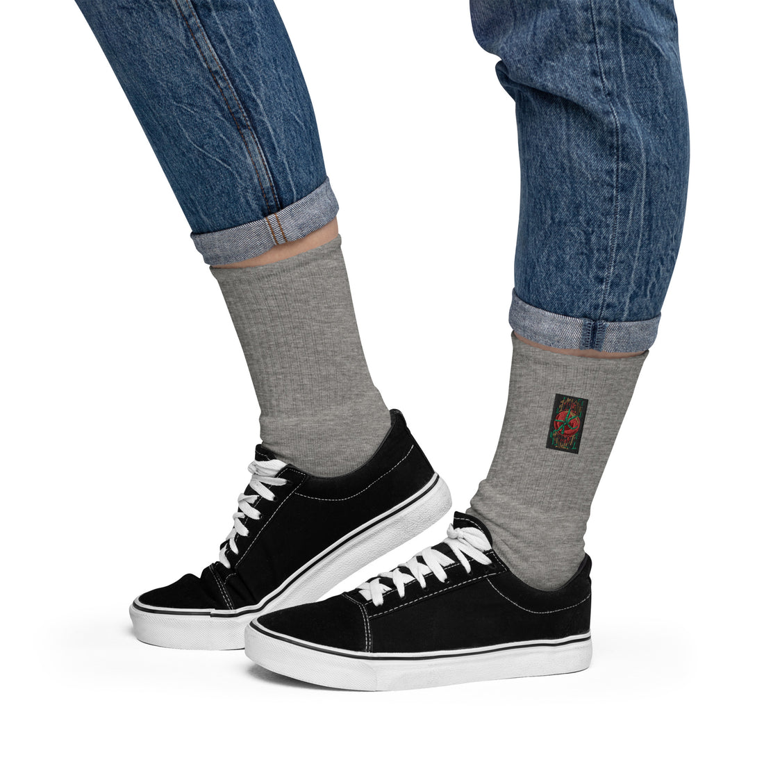 Legalize Marinara Embroidered Socks