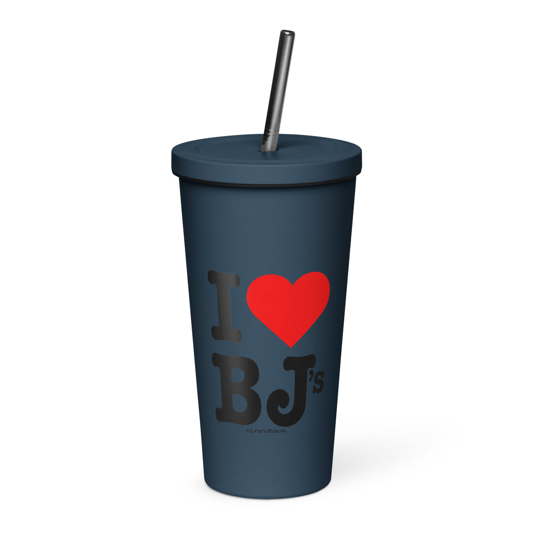 I Love BJ's Insulated Tumbler with a Straw
