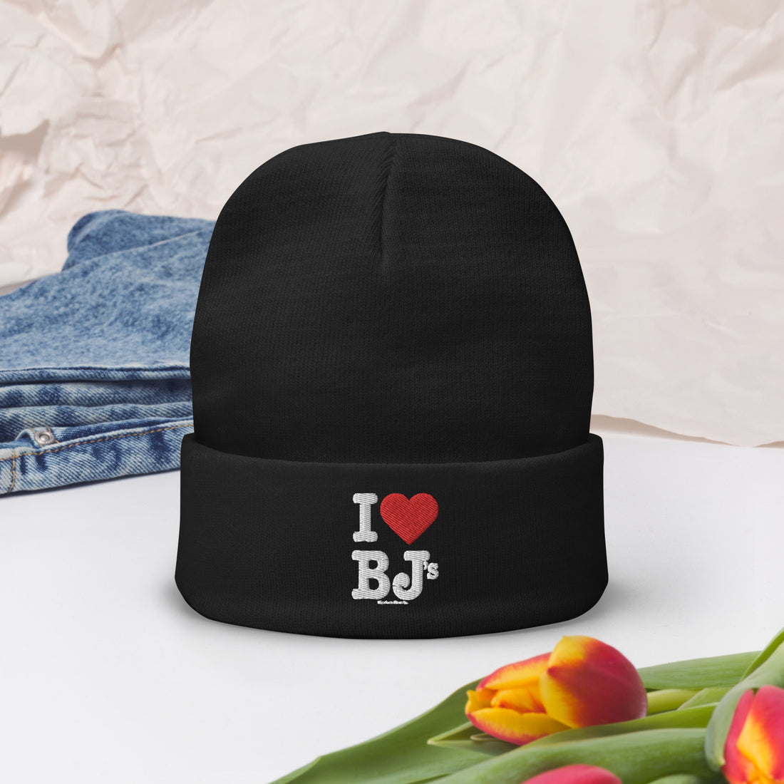 I Love BJ's Embroidered Beanie