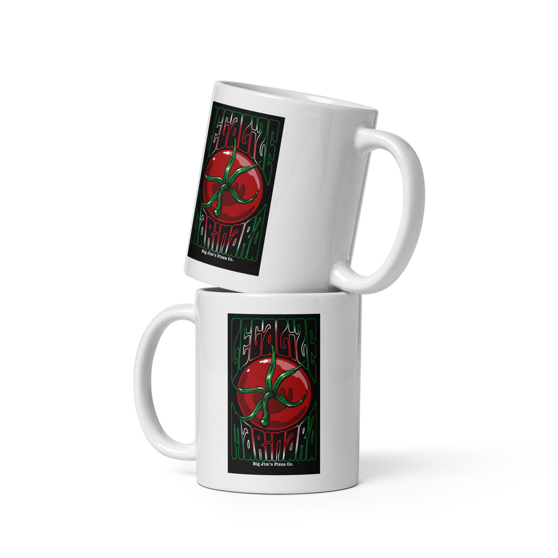 Legalize Marinara White Glossy Mug