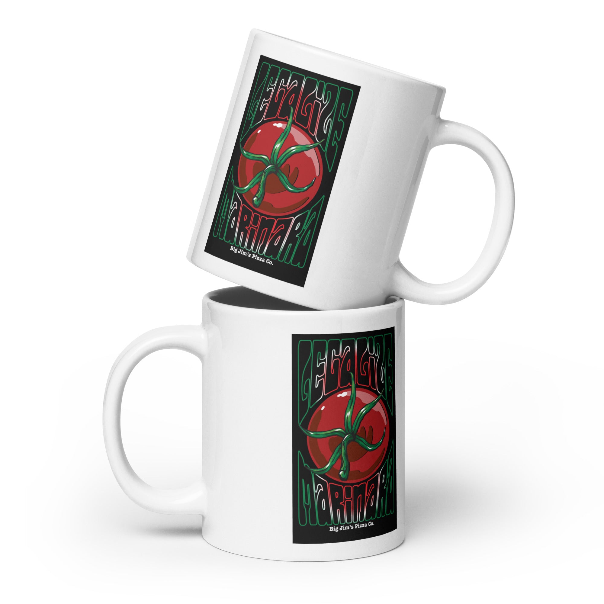 Legalize Marinara White Glossy Mug